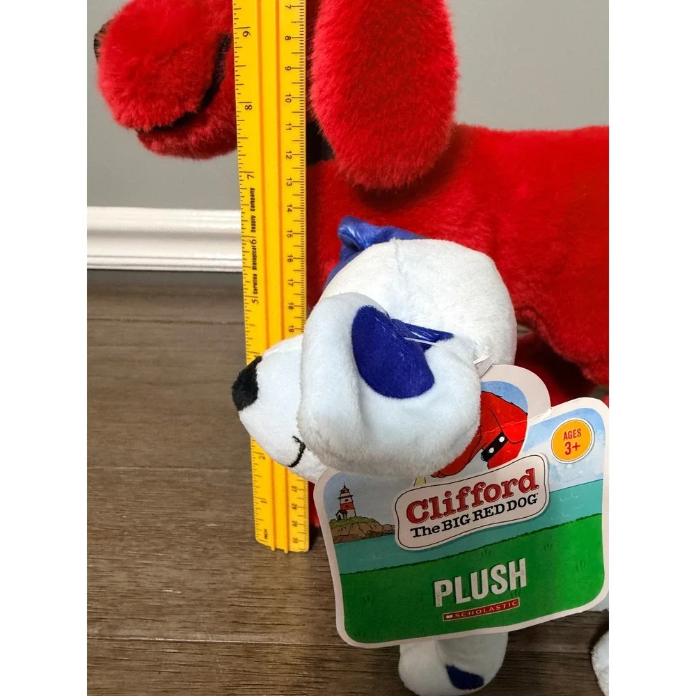 Clifford the Big Red Dog & Tucker Franklin Dalmatian Plush Stuffed Animal Set
